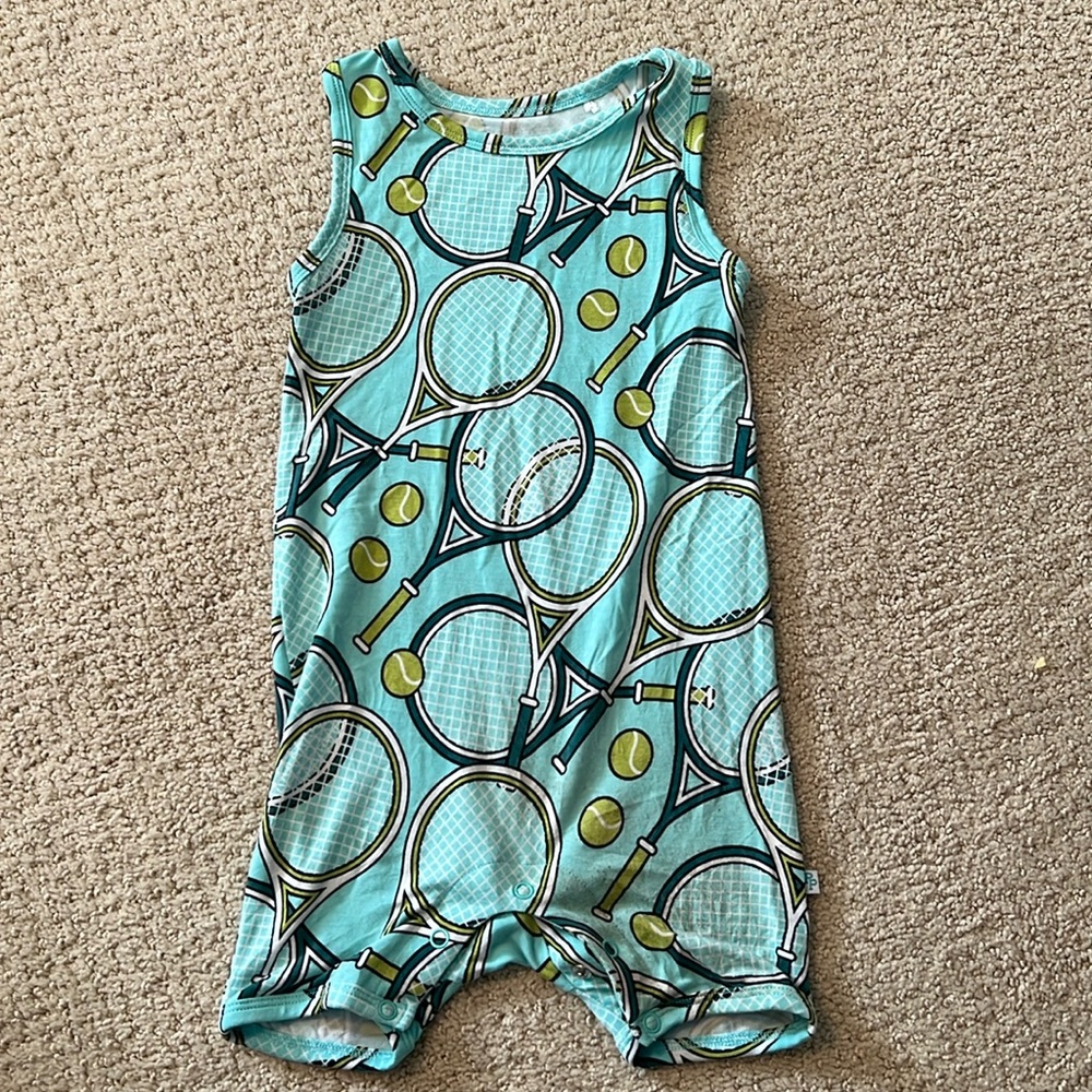 Posh Peanut tennis print romper